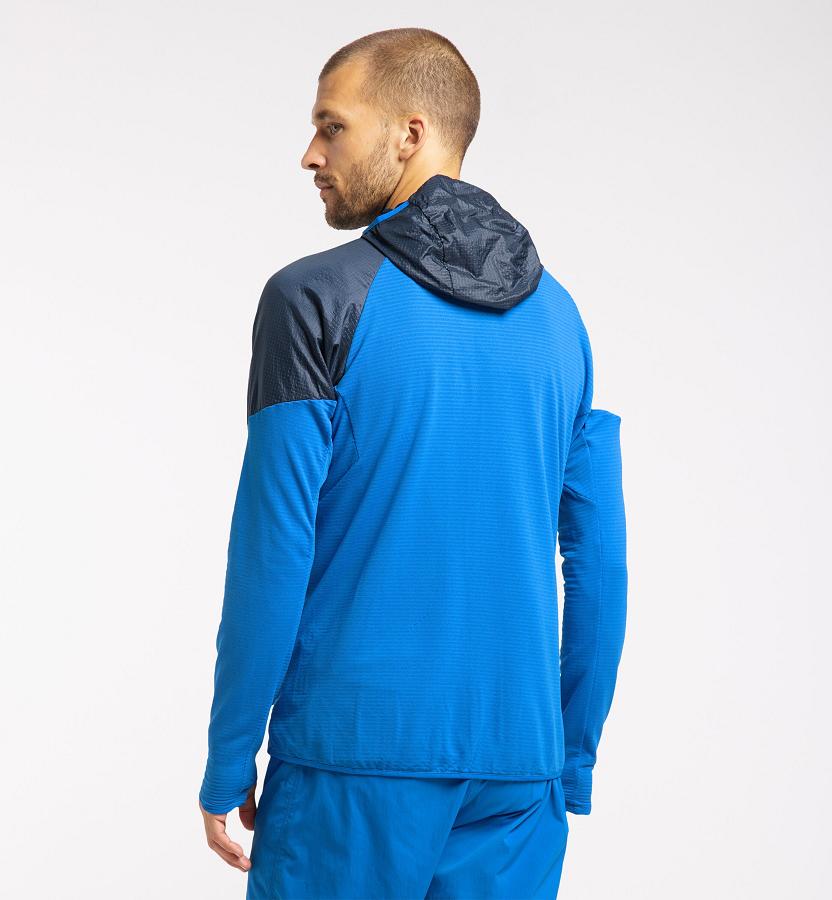 Haglöfs Mens L.I.M Hybrid Fleece Blue New Zealand 09468TIWM